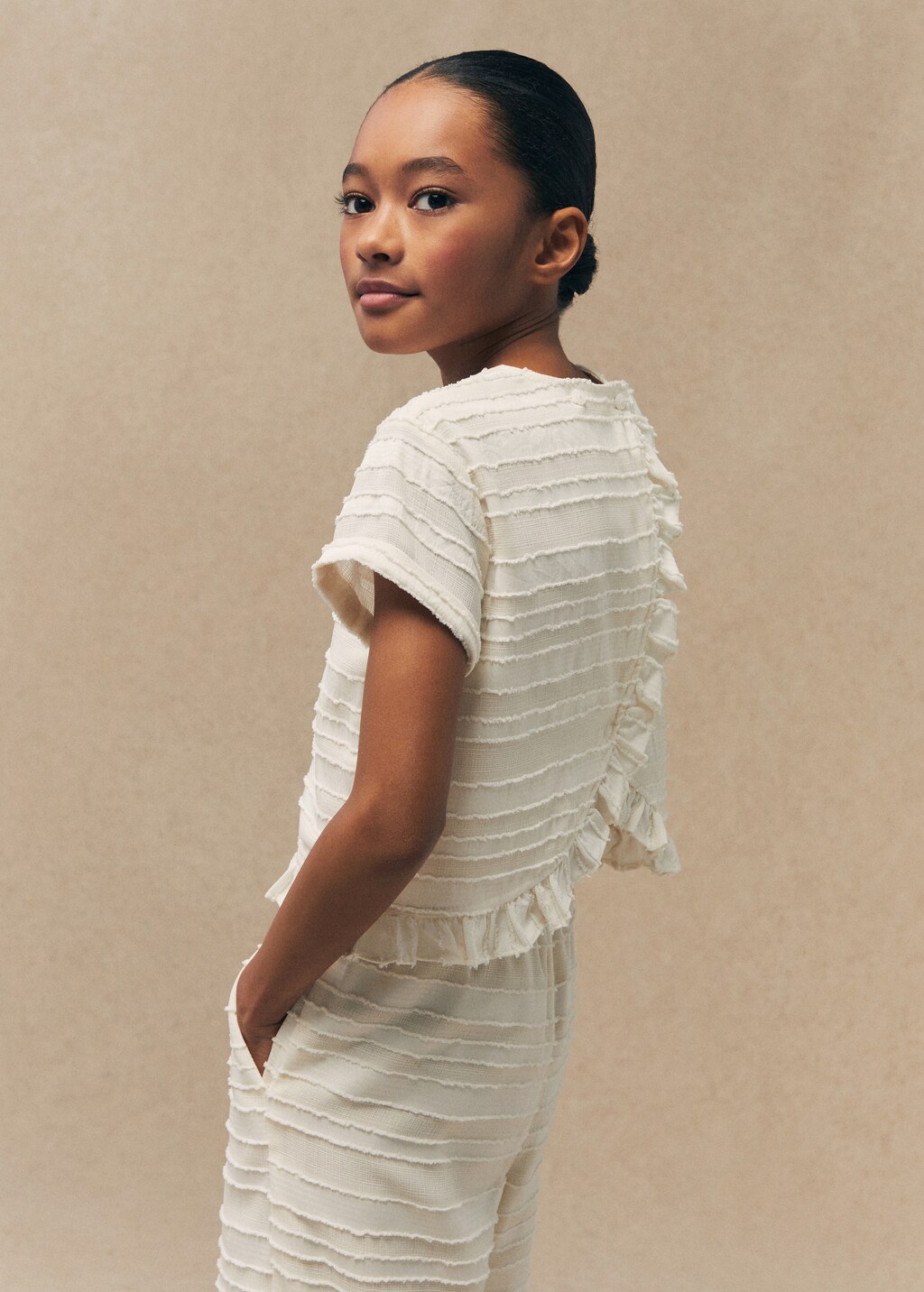 Mango bluse rüschen Clearance